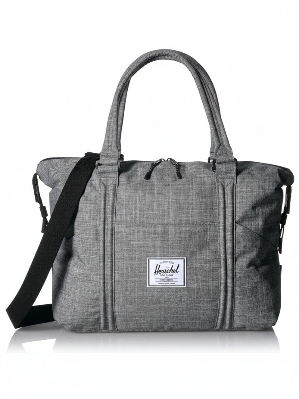 Herschel Sprout Diaper Bag Gray Crosshatch Convertible Baby Tote Backpack